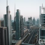 Dubai skyline with the Burj Khalifa and surrounding towers, illustrating a guide to getting a Dubai mortgage as a non-resident